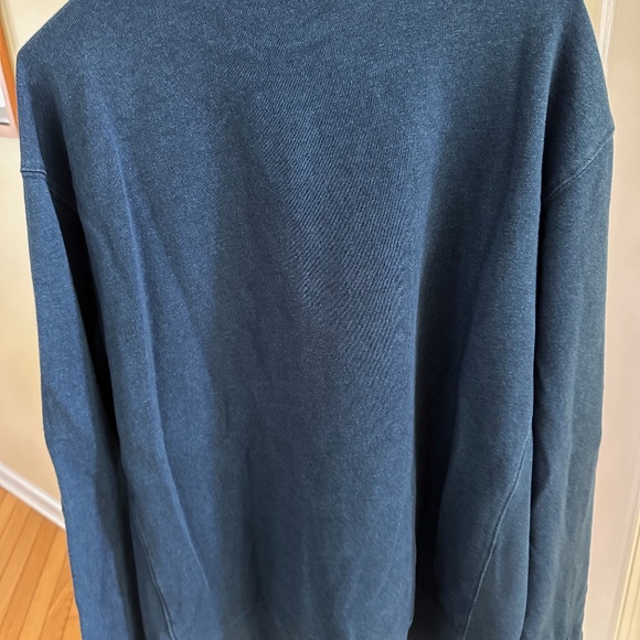 Banana Republic Men's Pullover French Terry Sweatshirt Dark Indigo Size Large - Picture 5 of 8